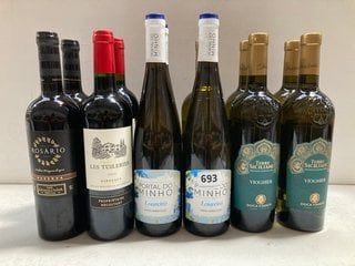 12 X ASSORTED BOTTLES OF WINE TO INCLUDE TERRE SICILIANE VIOGNIER 75CL ALC 12.5% (WE OPERATE A CHALLENGE 25 POLICY. 18+ ID MAY BE REQUIRED UPON COLLECTION/DELIVERY, E.G. A VALID PASSPORT OR PHOTO DRI