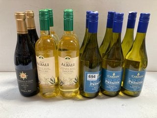 12 X ASSORTED BOTTLES OF WINE TO INCLUDE CARMEN PREMIER FUME BLANC WHITE WINE 75CL ALC 12.5% (WE OPERATE A CHALLENGE 25 POLICY. 18+ ID MAY BE REQUIRED UPON COLLECTION/DELIVERY, E.G. A VALID PASSPORT