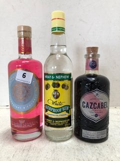 3 X ASSORTED ALCOHOLIC DRINKS TO INCLUDE WRAY & NEPHEW WHITE OVERPROOF RUM 70CL ALC 63% (WE OPERATE A CHALLENGE 25 POLICY. 18+ ID MAY BE REQUIRED UPON COLLECTION/DELIVERY, E.G. A VALID PASSPORT OR PH