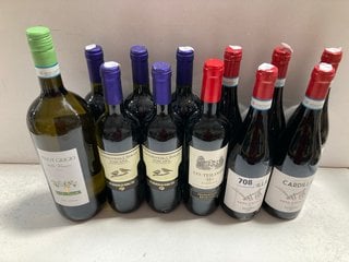 (COLLECTION ONLY) 12 X ASSORTED BOTTLES OF WINE TO INCLUDE SANGIOVESE & SYRAH TOSCANA DRY RED WINE 75CL ALC 13% (WE OPERATE A CHALLENGE 25 POLICY. 18+ ID MAY BE REQUIRED UPON COLLECTION/DELIVERY, E.G