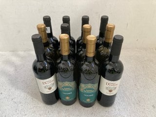 12 X BOTTLES OF ASSORTED WINES TO INCLUDE CHÂTEAU DROLOU CORBIERS 2022 75CL ALC 13.5% (WE OPERATE A CHALLENGE 25 POLICY. 18+ ID MAY BE REQUIRED UPON COLLECTION/DELIVERY, E.G. A VALID PASSPORT OR PHOT