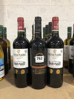 12 X ASSORTED BOTTLES OF WINE TO INCLUDE CHÂTEAU PLAGNAC MÉDOC 2021 RED WINE 75CL 13% ALC VOL (WE OPERATE A CHALLENGE 25 POLICY. 18+ ID MAY BE REQUIRED UPON COLLECTION/DELIVERY, E.G. A VALID PASSPORT