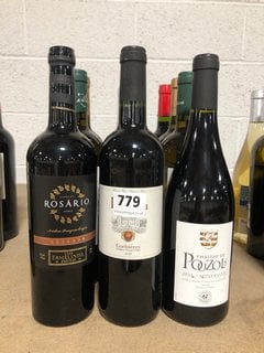 12 X ASSORTED BOTTLES OF WINE TO INCLUDE ROSARIO RESERVA RED WINE 75CL 14% ALC VOL (WE OPERATE A CHALLENGE 25 POLICY. 18+ ID MAY BE REQUIRED UPON COLLECTION/DELIVERY, E.G. A VALID PASSPORT OR PHOTO D