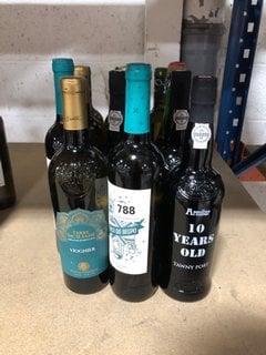 12 X ASSORTED BOTTLES OF ALCOHOLIC DRINK TO INCLUDE ARMILAR 10 YEARS OLD TAWNY PORT 75CL 20% ALC VOL (WE OPERATE A CHALLENGE 25 POLICY. 18+ ID MAY BE REQUIRED UPON COLLECTION/DELIVERY, E.G. A VALID P