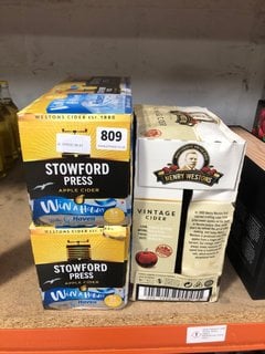 (COLLECTION ONLY) QTY OF ASSORTED DRINKS TO INCLUDE STOWFORD CIDER 4.5% VOL (WE OPERATE A CHALLENGE 25 POLICY. 18+ ID MAY BE REQUIRED UPON COLLECTION/DELIVERY, E.G. A VALID PASSPORT OR PHOTO DRIVING