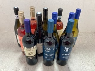 12 X ASSORTED BOTTLES OF WINE TO INCLUDE CARMEN PREMIER 1850 RESERVA 2022 FUME BLANC 75CL ALC 12.5% (WE OPERATE A CHALLENGE 25 POLICY. 18+ ID MAY BE REQUIRED UPON COLLECTION/DELIVERY, E.G. A VALID PA