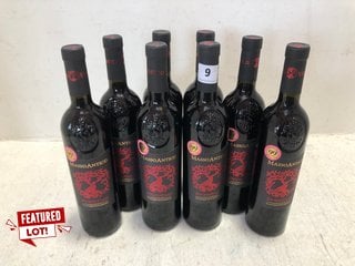 8 X MASSO ANTICO PRIMITIVO RED WINE 75CL ALC 14% (WE OPERATE A CHALLENGE 25 POLICY. 18+ ID MAY BE REQUIRED UPON COLLECTION/DELIVERY, E.G. A VALID PASSPORT OR PHOTO DRIVING LICENCE.): LOCATION - PB