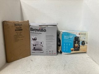 BOSCH TASSIMO FINESSE COFFEE MACHINE TO INCLUDE BREVILLE BARISTA MAX ESPRESSO MACHINE WITH INTEGRATED GRINDER: LOCATION - H4