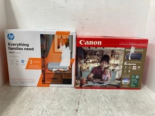 2 X ASSORTED CANON AND HP HOME PRINTERS: LOCATION - H11