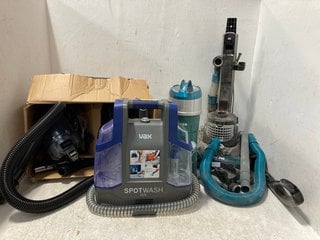 QTY OF ASSORTED HOUSE HOLD VACUUM CLEANERS AND CARPET WASHER: LOCATION - H11