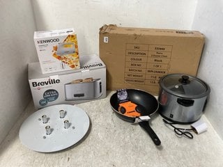 QTY OF ASSORTED HOUSE HOLD ITEMS TO INCLUDE BREVILLE EDGE COLLECTION 4 SLICE TOASTER: LOCATION - H13