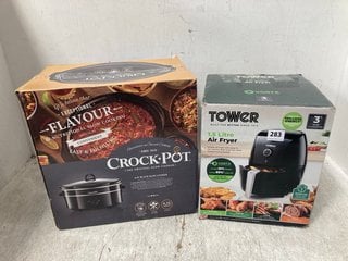 CROCKPOT SLOW COOKER TO INCLUDE TOWER 1.5L AIR FRYER: LOCATION - G14