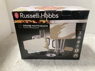 RUSSELL HOBBS DESIRE MATTE BLACK FOOD PROCESSOR: LOCATION - G13