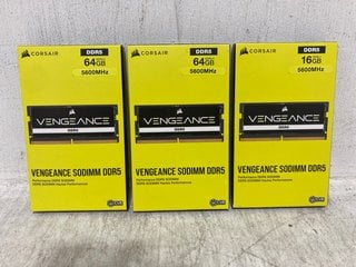 3 X CORSAIR VENGEANCE SODIMM DDR5 5600 MHZ 64GB MEMORY KITS - COMBINED RRP - £321: LOCATION - G10