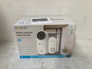 2 X EZVIZ BATTERY POWERED VIDEO DOORBELLS (SEALED) - RRP - £160: LOCATION - G7