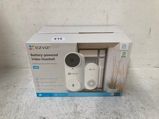 2 X EZVIZ BATTERY POWERED VIDEO DOORBELLS (SEALED) - RRP - £160: LOCATION - G7