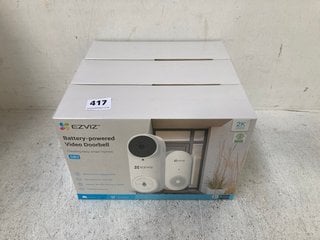 3 X EZVIZ BATTERY POWERED VIDEO DOORBELLS (SEALED) - RRP - £240: LOCATION - G7