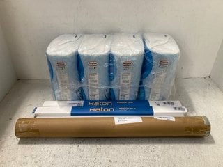 5 X ASSORTED ITEMS TO INCLUDE MULTIPACK OF REGINA HYGIENE ROLLS , 2 X HATON WINDOW FILM ROLLS: LOCATION - G3