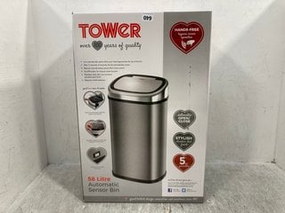 TOWER 58 LITRE AUTOMATIC SENSOR BIN: LOCATION - F5