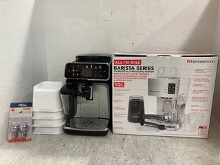 4 X ASSORTED ITEMS TO INCLUDE ESPRESSO WORKS ALL IN ONE BARISTA CAPPUCCINO AND ESPRESSO MACHINE: LOCATION - H1