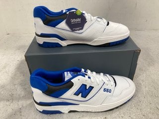 NEW BALANCE BB550SN1 MENS TRAINERS IN WHITE/BLUE SIZE - UK 10: LOCATION - F7