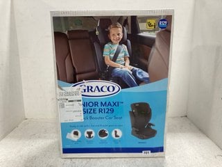 GRACO JUNIOR MAXI I-SIZE R29 HIGHBACK BOOSTER CAR SEAT IN BLACK: LOCATION - F8