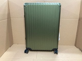 MVST EXTRA LARGE HARDSHELL TRAVEL SUITCASE IN CHROME GREEN - RRP - £335: LOCATION - F14