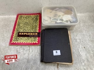 QTY OF ASSORTED STAMP COLLECTION PIECES TO INCLUDE COLLECTORS BOOK - COMBINED RRP - £450: LOCATION - E0