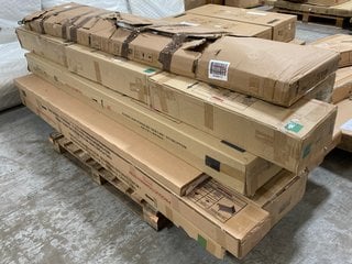 PALLET OF ASSORTED INCOMPLETE JOHN LEWIS & PARTNERS BED FRAME COMPONENTS: LOCATION - D6 (KERBSIDE PALLET DELIVERY)