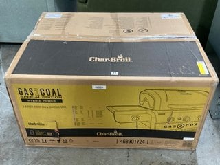 CHAR-BROIL GAS2COAL SPECIAL EDITION 3 BURNER HYBRID BBQ - RRP £598: LOCATION - A5