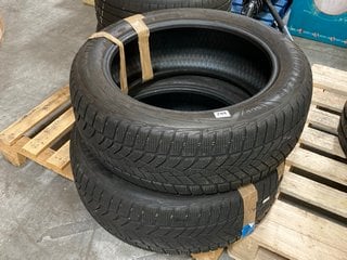 2 X GOODYEAR SUV TIRES SIZE 235/55R19 TO INCLUDE AUTOMOTIVE BREAK DISC: LOCATION - A3