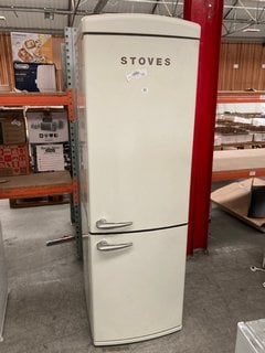 STOVES RETRO 50'S STYLE FRIDGE FREEZER IN CREAM : MODEL STSTR60197C: LOCATION - C8