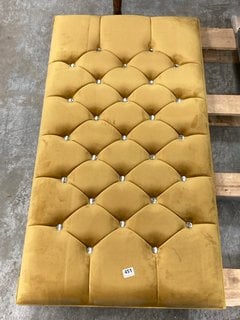 DOUBLE HEADBOARD IN MUSTARD YELLOW: LOCATION - C4