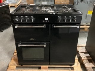 BELLING RANGE COOKER IN BLACK : MODEL BEL90DFT - RRP £1139: LOCATION - C8