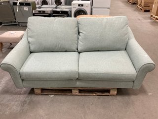 JOHN LEWIS & PARTNERS CAMBER LARGE 3 SEATER SOFA IN LIGHT BLUE FABRIC - RRP £978: LOCATION - A5