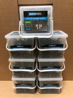 7 X BOXES OF NOVIPRO STICK FIT EXTERIOR SCREWS SIZE 5 X 70MM: LOCATION - AR1