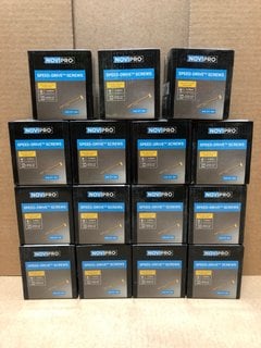 15 X BOXES OF NOVIPRO SPEED DRIVE SCREWS SIZE 4 X 25MM: LOCATION - AR3