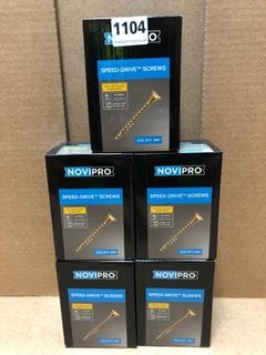 5 X BOXES OF NOVIPRO SPEED DRIVE SCREWS SIZE 5 X 70MM: LOCATION - AR3