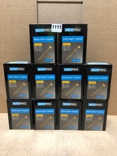 10 X BOXES OF NOVIPRO SPEED DRIVE SCREWS SIZE 5 X 70MM: LOCATION - AR3