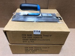 2 X BOXES OF PLASTERING TROWELS SIZE 11'': LOCATION - AR3