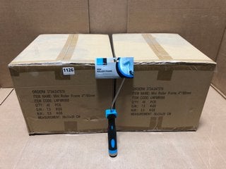 2 X BOXES OF MINI ROLLER -HANDLES 4'': LOCATION - AR3