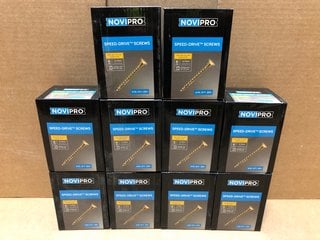 10 X BOXES OF NOVIPRO SPEED DRIVE SCREWS SIZE 5 X 70MM: LOCATION - AR3