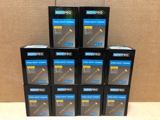 10 X BOXES OF NOVIPRO SPEED DRIVE SCREWS SIZE 5 X 70MM: LOCATION - AR1