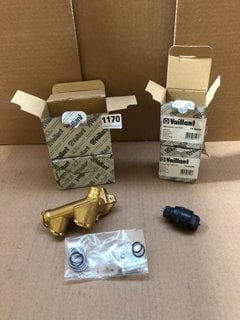 4 X ASSORTED VAILLANT ITEMS TO INCLUDE VAILLANT CONNECTING PIECE MODEL : 019392: LOCATION - AR4