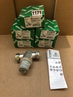 5 X CALEFFI SINGLE PRESSURING REDUCING VALVE MODEL : 533651H: LOCATION - AR4