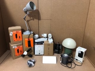 QTY OF ASSORTED LIGHTING ITEMS TO INCLUDE JOHN LEWIS & PARTNERS DIDI UNLIGHTER: LOCATION - BR7