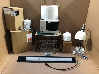 QTY OF ASSORTED LIGHTING ITEMS TO INCLUDE JOHN LEWIS & PARTNERS ANYDAY LUPO TOUCH LAMP: LOCATION - BR8