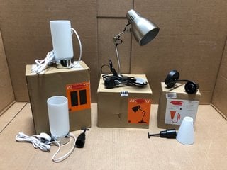 QTY OF ASSORTED LIGHTING ITEMS TO INCLUDE JOHN LEWIS & PARTNERS LIGHTING ITEMS TO INCLUDE LULU WALL LIGHT: LOCATION - BR12