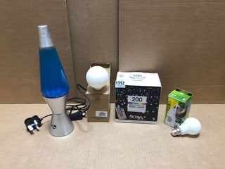 QTY OF ASSORTED LIGHTING ITEMS TO INCLUDE TINC THE BIG GLOOP LAMP: LOCATION - BR12