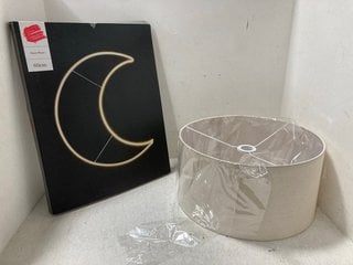 QTY OF ASSORTED LIGHTING ITEMS TO INCLUDE JOHN LEWIS & PARTNERS NEON MOON: LOCATION - BR13